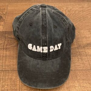 Game Day Hat Charcoal Gray w/ White lettering ‘GAME DAY’ StrapBack